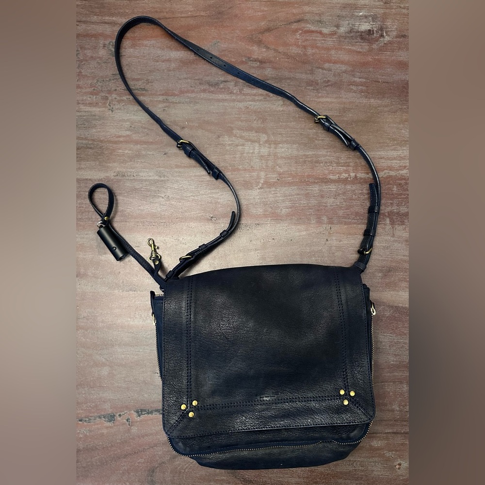 Jerome Dreyfuss Igor Black leather bag purse